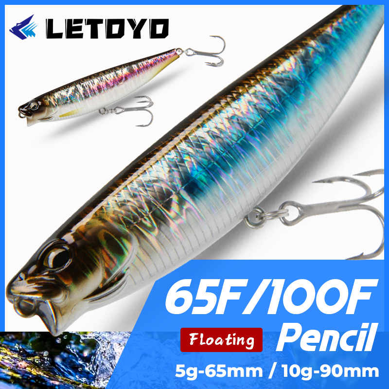 Fishing Lure Topwater - LETOYO 65mm 5g/90mm 10g yüzey kalem