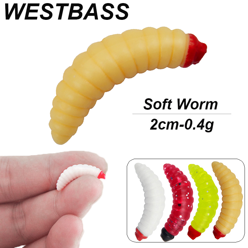Fishing Lure Swimbait - WESTBASS 20/50 adet yumuşak larva Swimbait