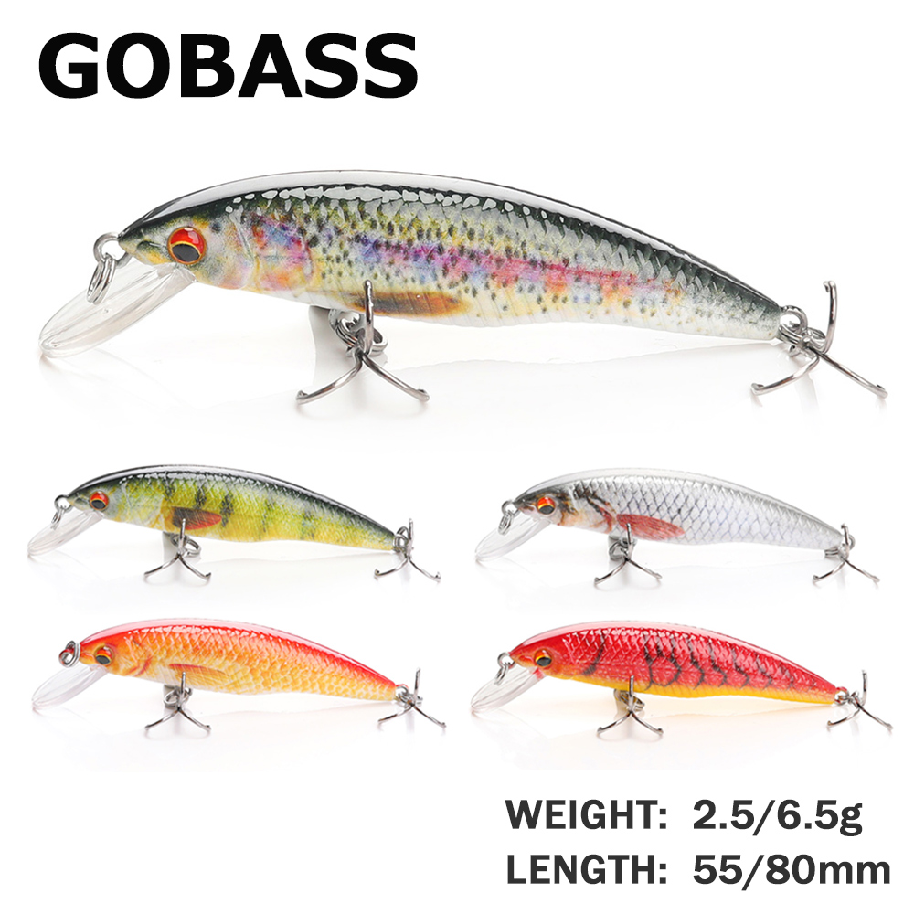 Fishing Lure Jerkbait - GOBASS Jerkbait avcılık balıkçılık cazibesi Wobblers