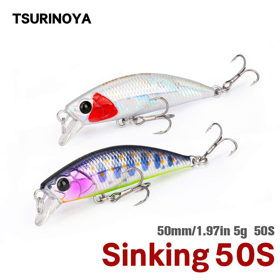 Fishing Lure Jerkbait - TSURINOYA 50S YENI RENK 5 cm