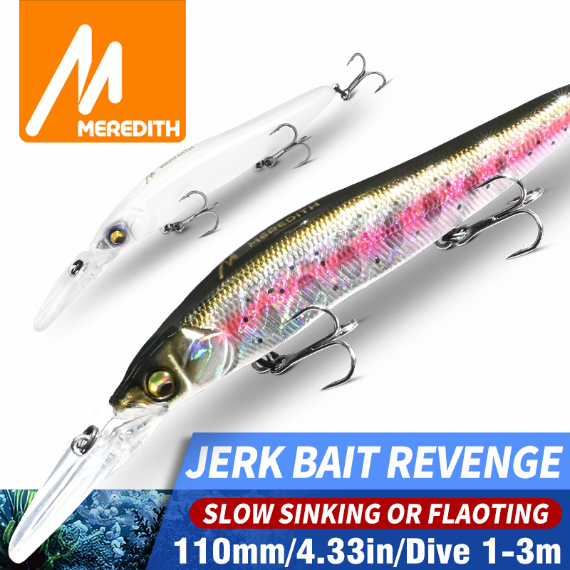 Fishing Lure Spinnerbait - MEREDITH Minnow Wobbler Balıkçılık Yemleri 110mm