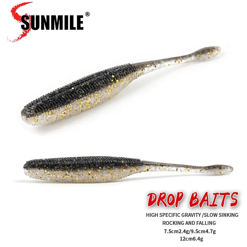 Fishing Lure Spinnerbait - SUNMILE Balıkçılık Lures Damla Yumuşak Yemler