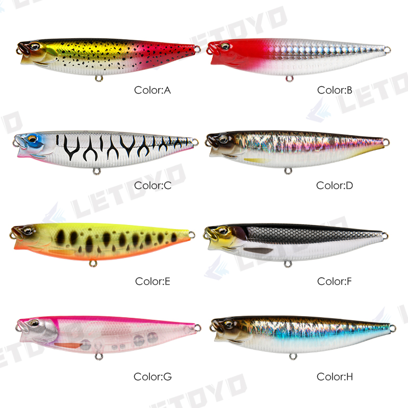 LETOYO 65mm 5g/90mm 10g yüzey  - Fishing Lure Topwater incelemesi ve fiyatı