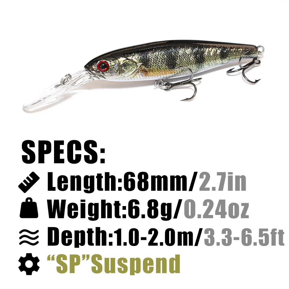 B&U 68mm 3D Baskı Shad Asma Mi - Fishing Lure Jerkbait incelemesi ve fiyatı