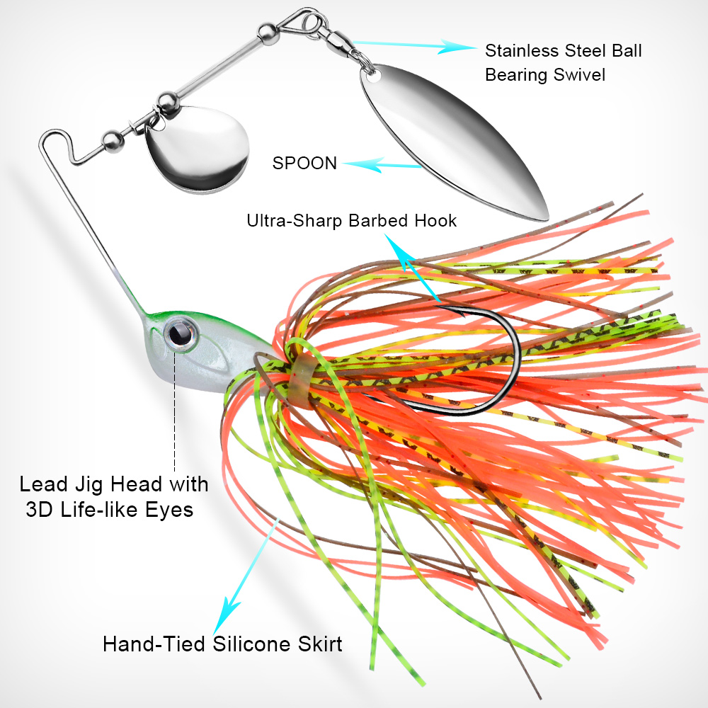 Proberos 10/14g Spinner Bait B - Fishing Lure Blade Bait incelemesi ve fiyatı