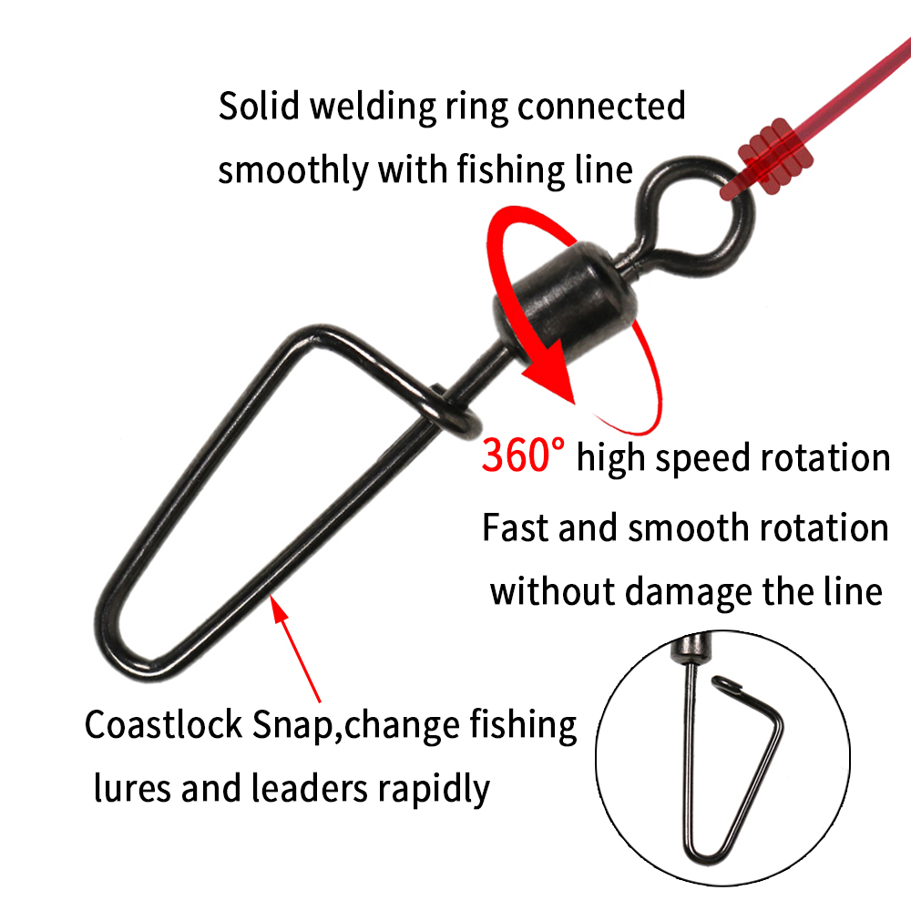 20 adet # 12 -1/0 Döner Salınc - Fishing Lure Accessories incelemesi ve fiyatı