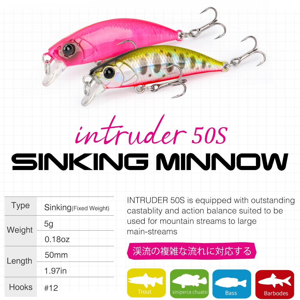 TSURINOYA 50S YENI RENK 5 cm 5 - Fishing Lure Jerkbait incelemesi ve fiyatı